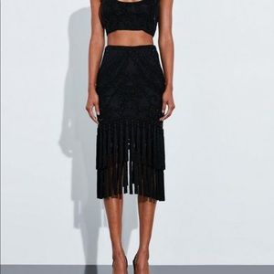 Missguided black beaded skirt! Worn once!